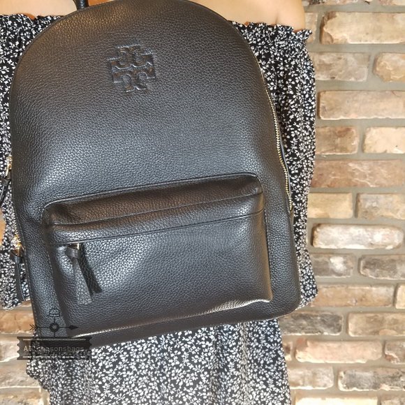 Tory Burch Thea Large Black Backpack - Picture 5 of 9